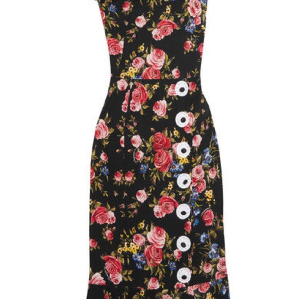Dolce & Gabbana Pink and Red Floral Maxi Sundress - Picture 7 of 7
